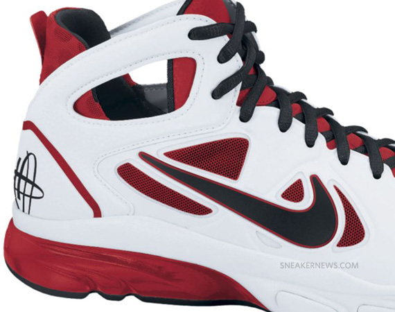 Nike Zoom Huarache Tr Mid 2 White Black Varsity Red 04