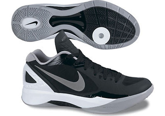 Nike Zoom Hyperdunk 2011 Low Black White Wolf Grey Metallic Silver