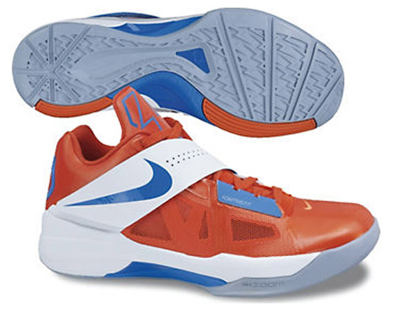 Nike Zoom Kd Iv colors Orange White Photo Blue Summer 2012