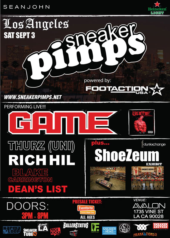 Sneaker Pimps Los Angeles Event Flyer