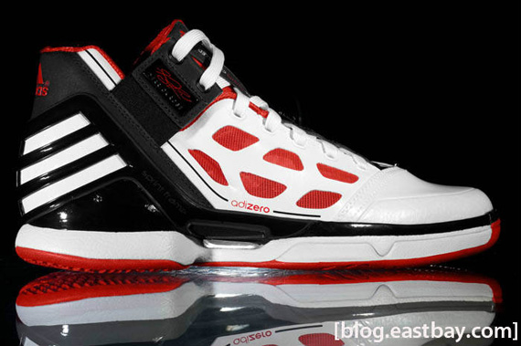 Adidas Adizero Rose 2 White Red Black Detailed 01