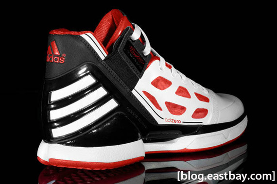 Adidas Adizero Rose 2 White Red Black Detailed 02