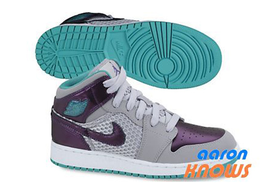 Air Jordan 1 Phat Gs Grey Turq Upcoming 01