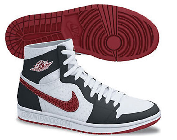 Air Jordan 1 Phat White Black Varsity Red