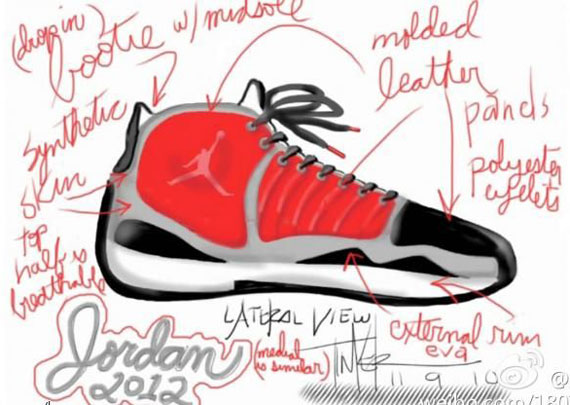 Air Jordan 2012 Design Sketches