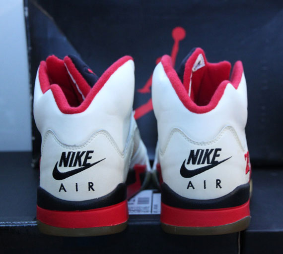Air Jordan V 'Fire Red' - OG Pair On eBay - SneakerNews.com