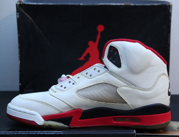 Air Jordan V 'Fire Red' - OG Pair On eBay - SneakerNews.com