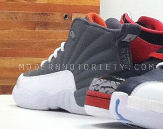 Air Jordan Xii Cool Grey Team Orange White 01