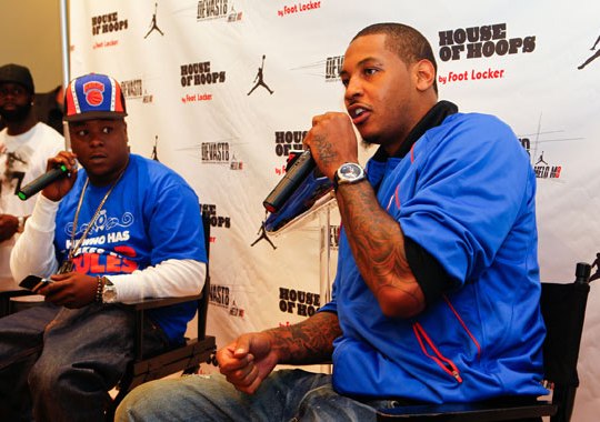 Carmelo Anthony Unveils The Jordan Melo M8 @ House of Hoops Harlem