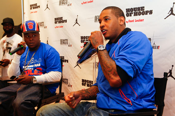 Carmelo Anthony Unveils The Jordan Melo M8 @ House of Hoops Harlem