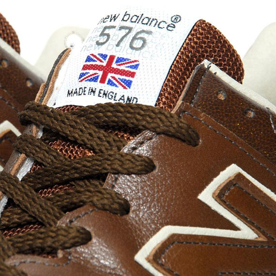 New balance 576 made shop in england brown leather