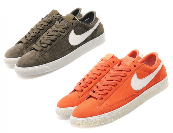 Nike Blazer Low Suede Premium VNTG - Dark Copper + Sable Green