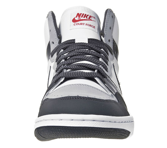 Nike Court Force High White Anthracite Wolf Grey Red Jd 03