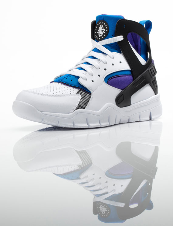 Nike Huarache Free Basketball White Royal Purple 01