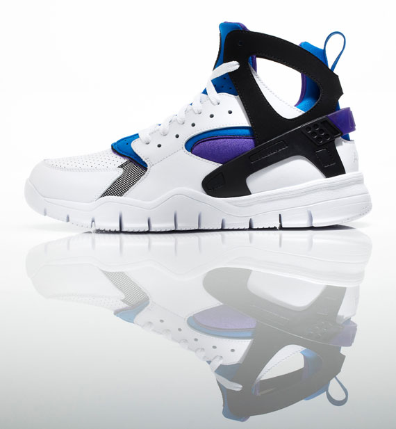 Nike Huarache Free Basketball White Royal Purple 02