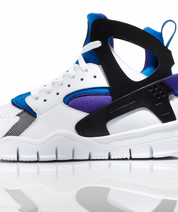 Nike Huarache Free Basketball White Royal Purple 06