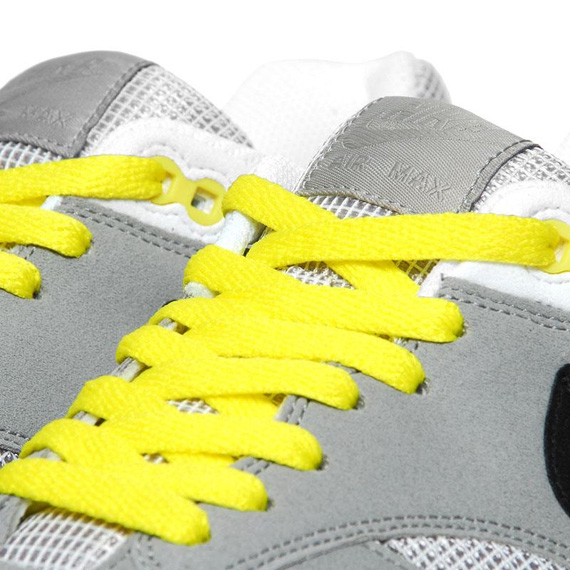 Nike WMNS Air Max 1 - Medium Grey - White - Black - Sonic Yellow ...