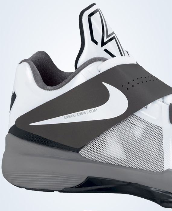 Nike Zoom Kd Iv White Grey Black Detailed Images Ns 04