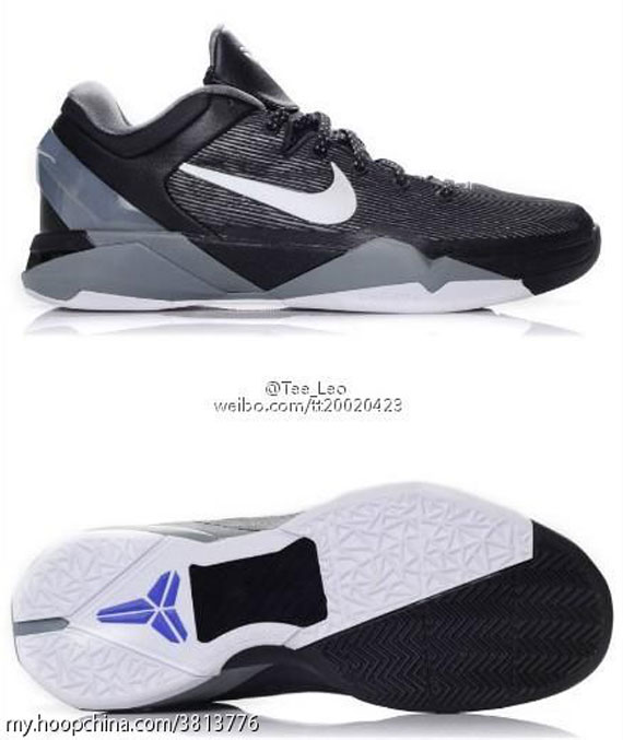 Nike Zoom Kobe Vii Black Grey White 2