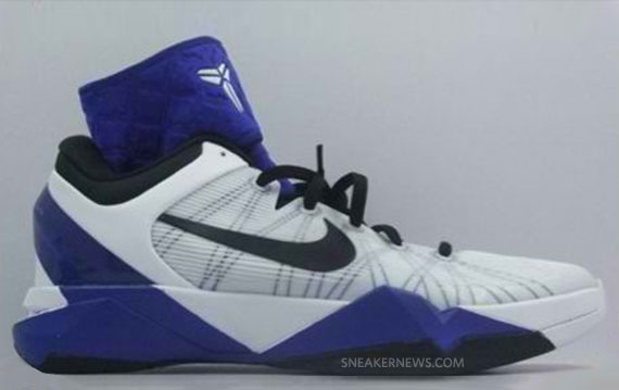 Nike Zoom Kobe Vii White Varsity Purple Sample 1