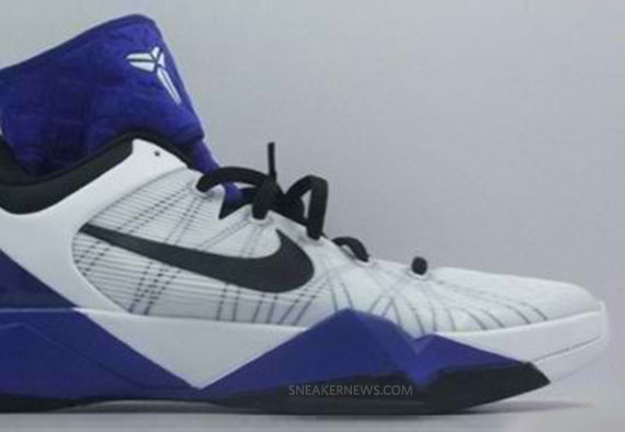 Nike Zoom Kobe VII – White – Varsity Purple – Sample