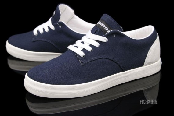 The Hundreds Johnson Low - Navy - White - Canvas