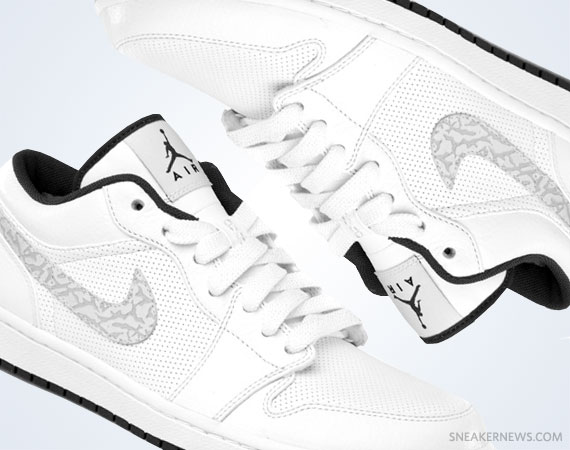 Air Jordan 1 Phat Low – White – Anthracite