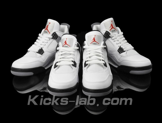 Air Jordan 4 Retro - White - Cement
