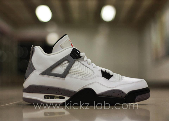Air Jordan IV - White - Cement | New Detailed Images - SneakerNews.com
