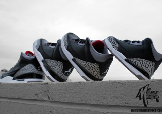 Air Jordan III Black/Cement – Full Family Sizes
