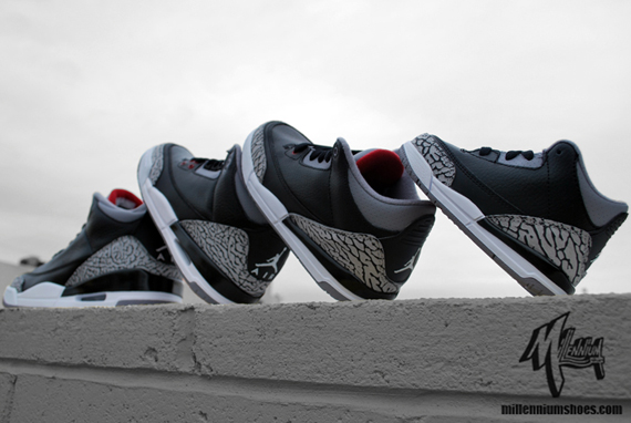 Air Jordan III Black/Cement – Full Family Sizes