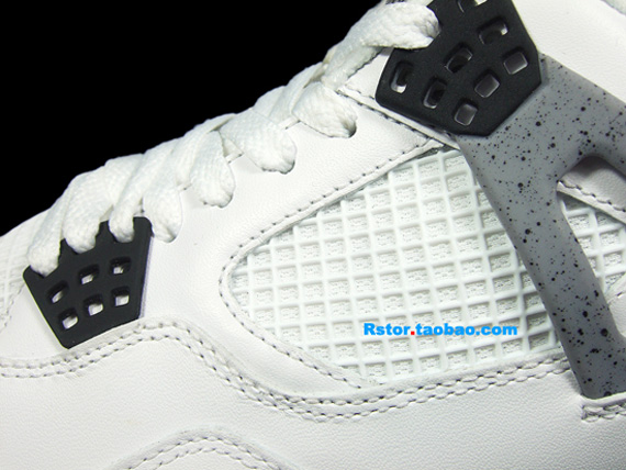 Air Jordan IV White – Cement | Detailed Images