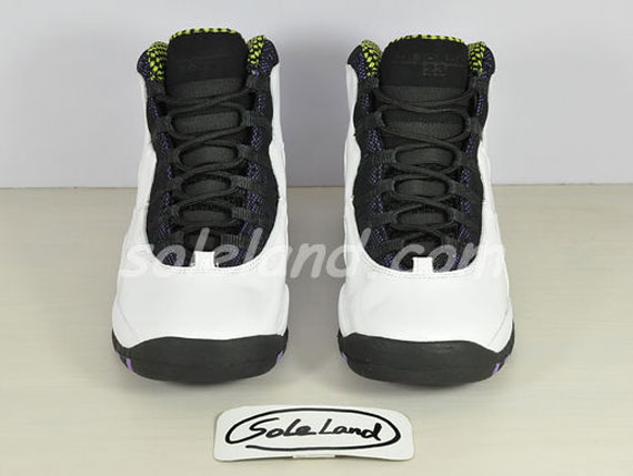 Air Jordan X Gs White Ultraviolet Cyber Black 3