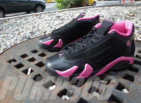 Air 72-10 jordan Xiv Gs Black Pink New Images 03