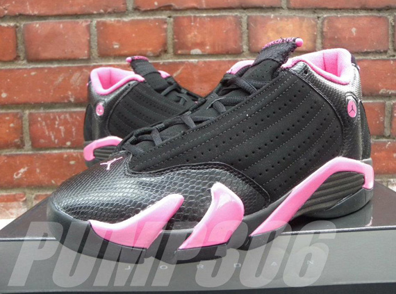 Air Jordan Xiv Gs Black Pink New Images 05