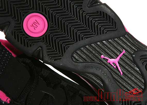 Air Jordan Xiv Gs Black Pink New Photos 01