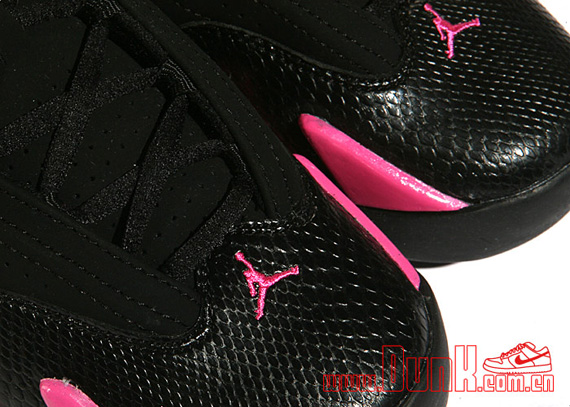Air Jordan Xiv Gs Black Pink New Photos 05