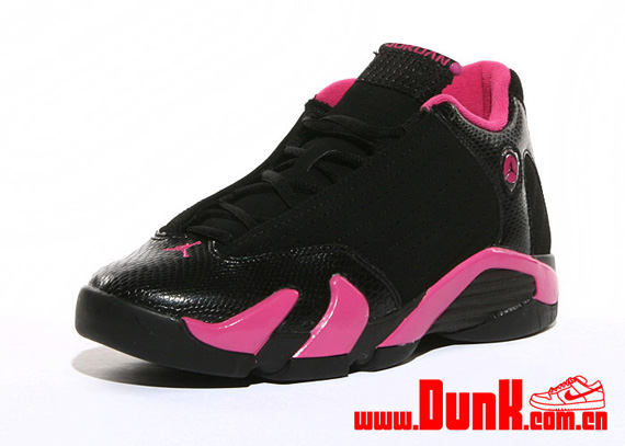 Air Jordan Xiv Gs Black Pink New Photos 10