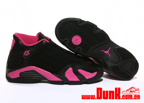 Air Jordan Xiv Gs Black Pink New Photos 11