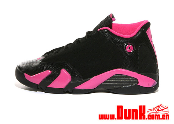 Air Jordan Xiv Gs Black Pink New Photos 12