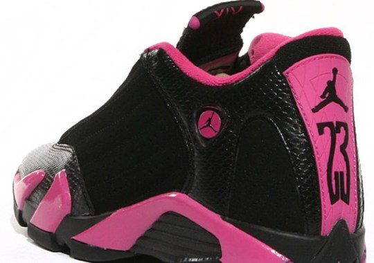 Air Jordan XIV GS – Black – Desert Pink