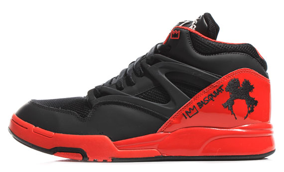 Basquiat X Reebok Pump Omni Lite Black Red 1