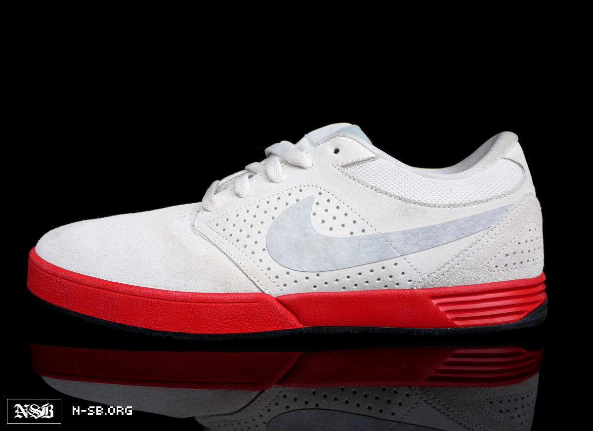 Niike Sb Paul Rodriguez 5 White Grey Red 2