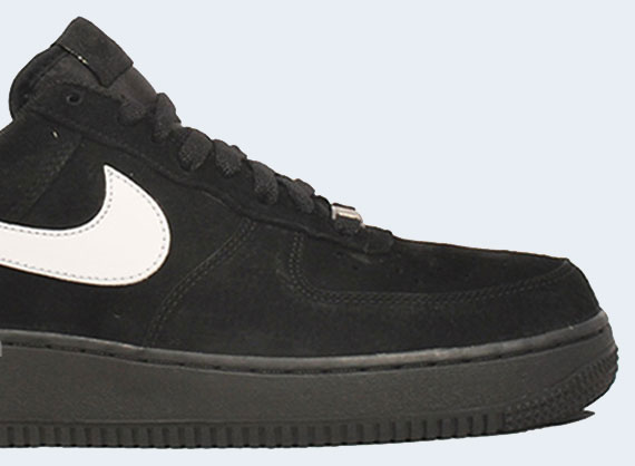 Nike Air Force 1 Low – Black – White – Suede