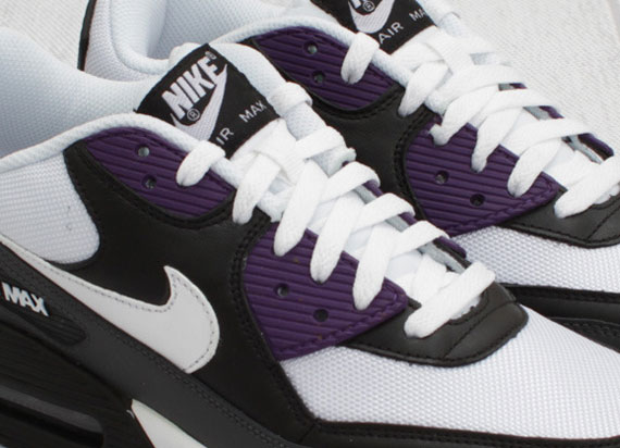 purple and black nike's