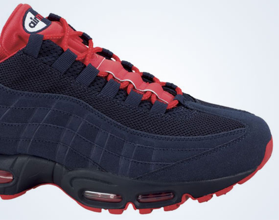 Nike Air Max 95 Obsidian White Action Red 3