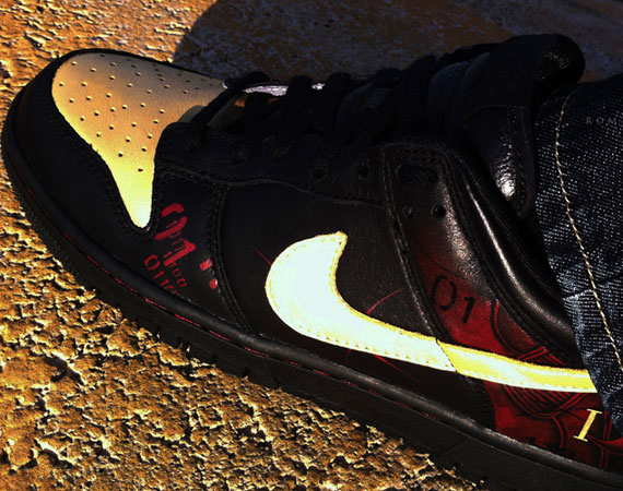 Nike Dunk Low 'Samurai I' Customs By ROM