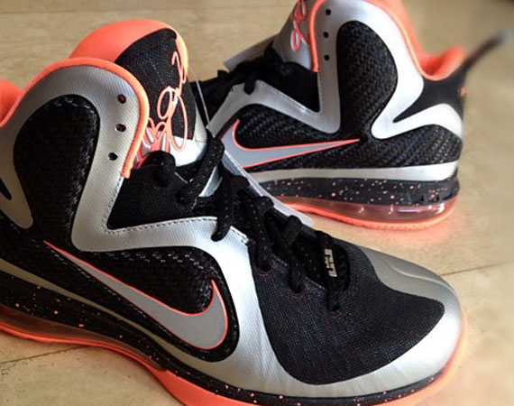 Nike LeBron 9 – Silver – Black – Orange