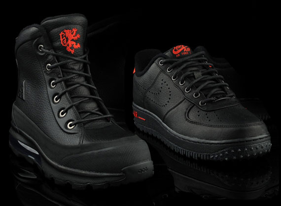 air force 1 black nike acg sneakers