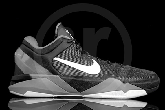 Nike Zoom Kobe Vii Black Grey White Rmk 01